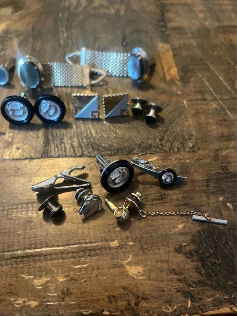 Vintage Men's Cufflink Lot - 7 Complete Pairs & 6 Single Pieces